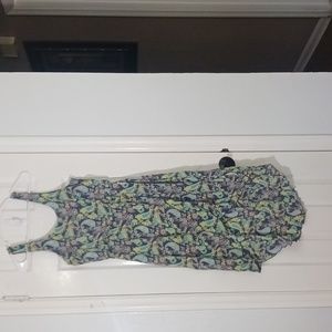 Mudd Floral Dress High Low Style With Skirt Underneath